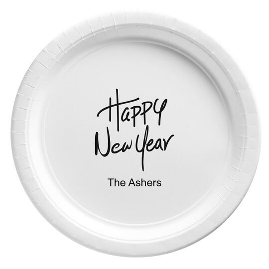 Fun Happy New Year Paper Plates